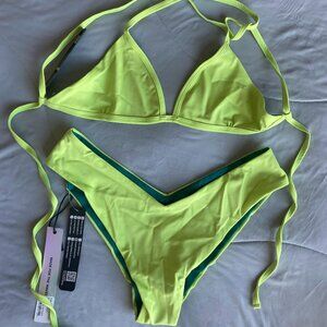 JOLYN Limeade Cheeky Bikini Set NWT